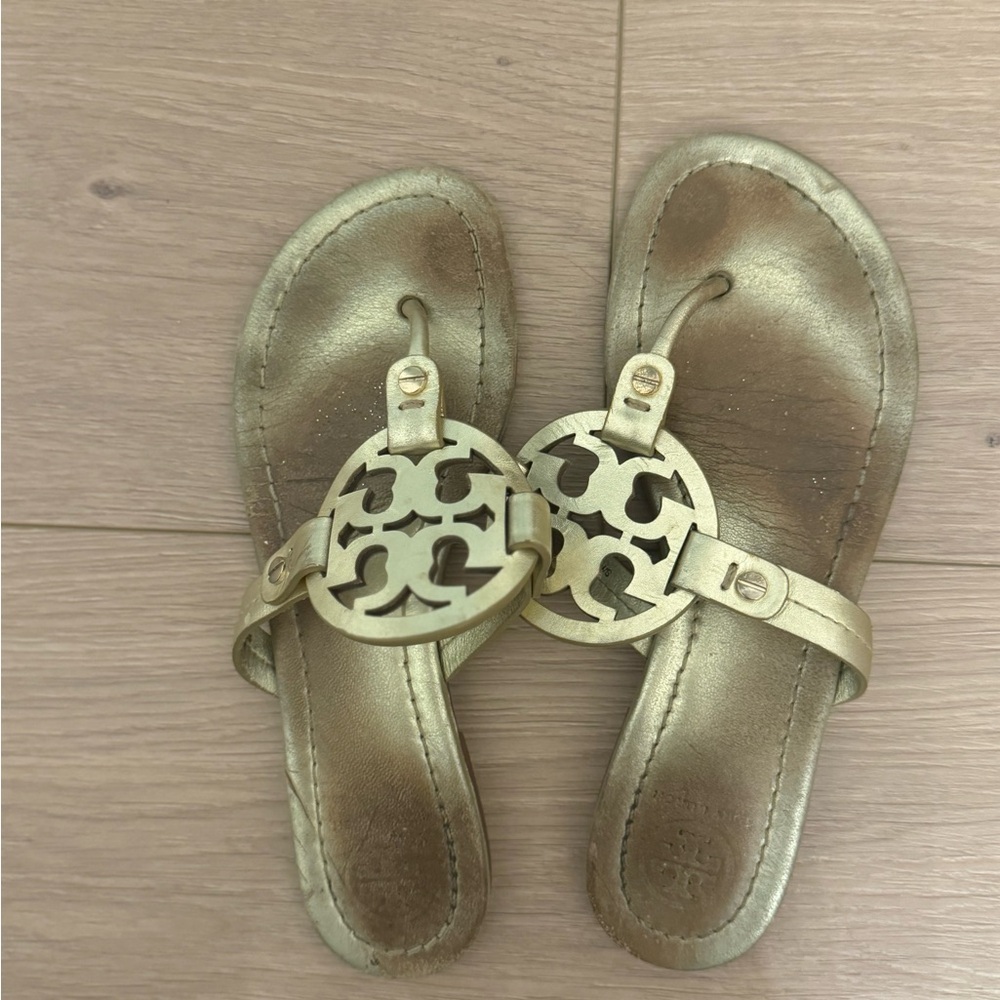 Tory Burch Miller Flip flop - Gold Sandals